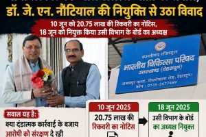 धामी सरकार की 'जीरो टॉलरेंस' नीति पर सवाल, डॉ. जे. एन. नौटियाल की नियुक्ति से उठा विवाद